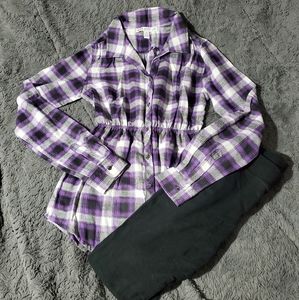 Cute flannel top